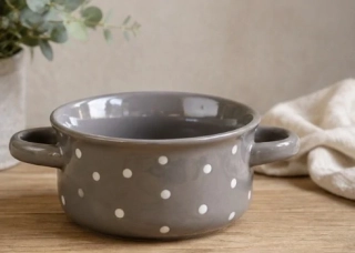 Keramická miska 560ml - šedá